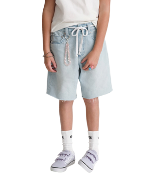 VANS VANS YOUTH GIRLS SIRELLE CUT OFF JORTS SHORT LIGHT STONEWASH