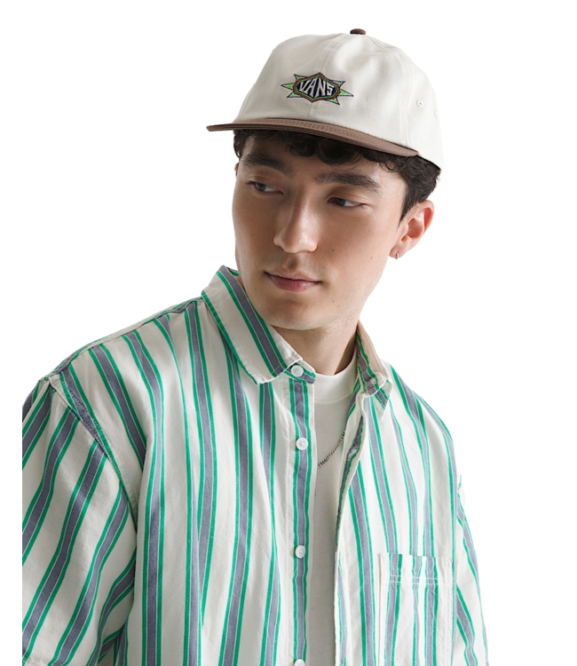 VANS MENS HYPNOTIST JOCKEY SNAPBACK HAT SP26 (C9F) EGRET