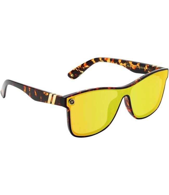 BLENDERS MILLENIA X2 KEEN SUNGLASSES GLOSS TORT w/ GOLD PLR LENS