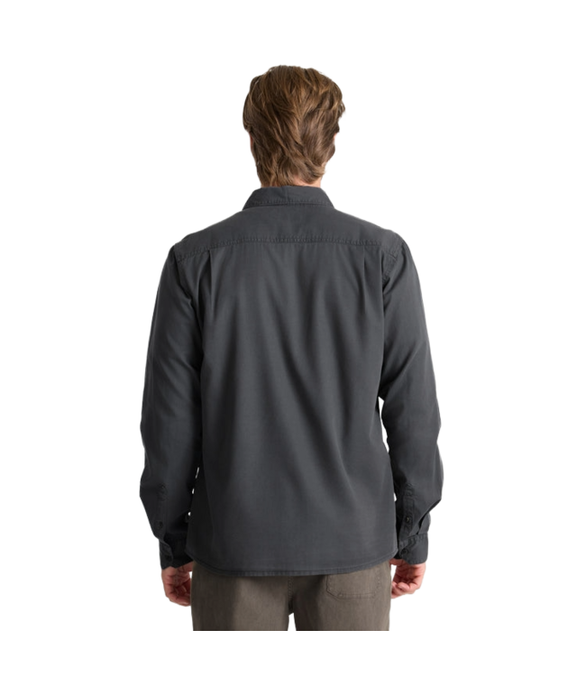 ROARK MENS MADE TO FADE LONG SLEEVE SHIRT CHARCOAL