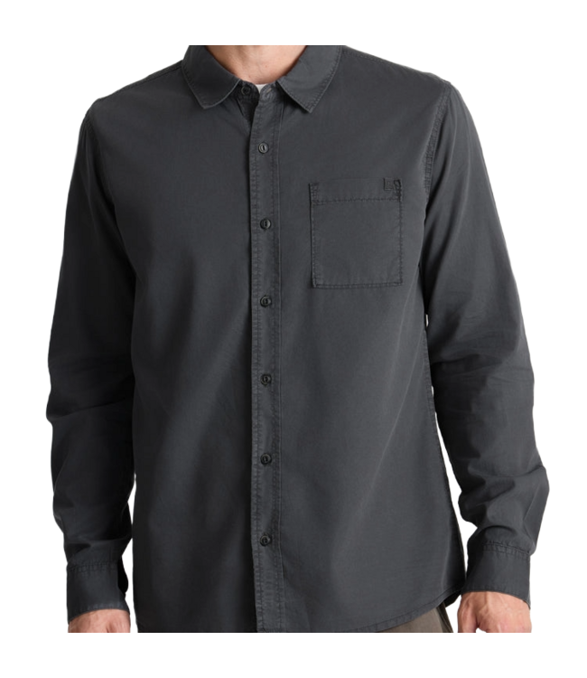 ROARK MENS MADE TO FADE LONG SLEEVE SHIRT CHARCOAL