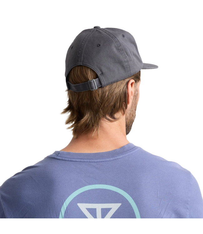 ROARK MENS MADE TO FADE 6 PANEL SNAPBACK HAT CHARCOAL