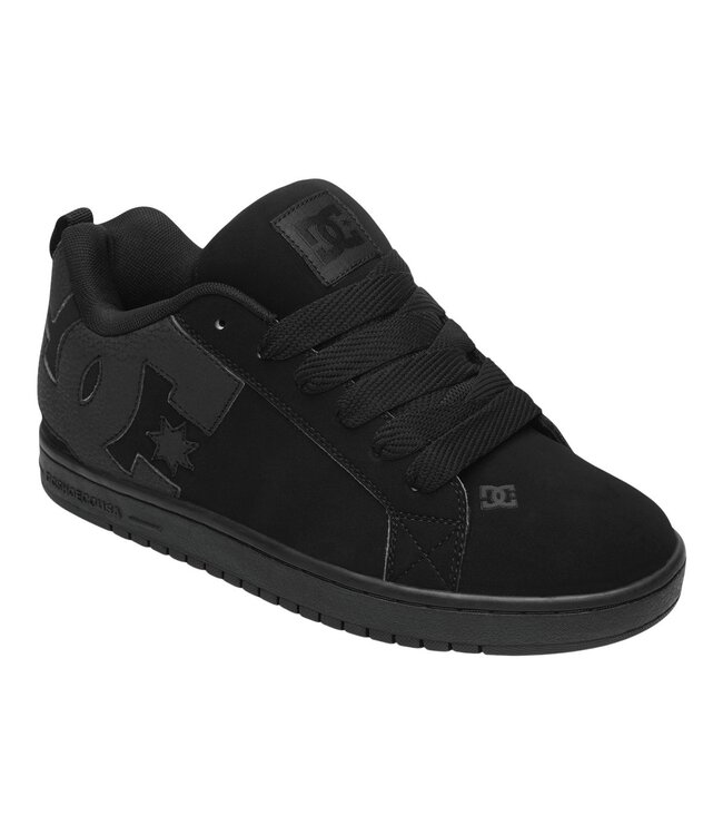 DC MENS COURT GRAFFIK SHOES BLACK/BLACK/BLACK