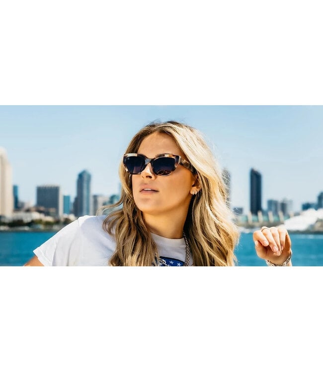 BLENDERS JADE SUNGLASSES LATTE TORT w/ PURPLE POLARIZED