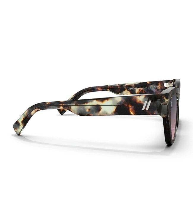 BLENDERS JADE SUNGLASSES LATTE TORT w/ PURPLE POLARIZED