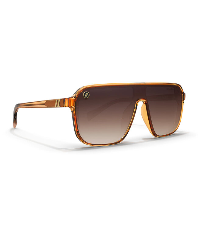 BLENDERS MEISTER X2 SUNGLASSES CRYSTAL BUTTERSCOTH w/  AMBER POLARIZED