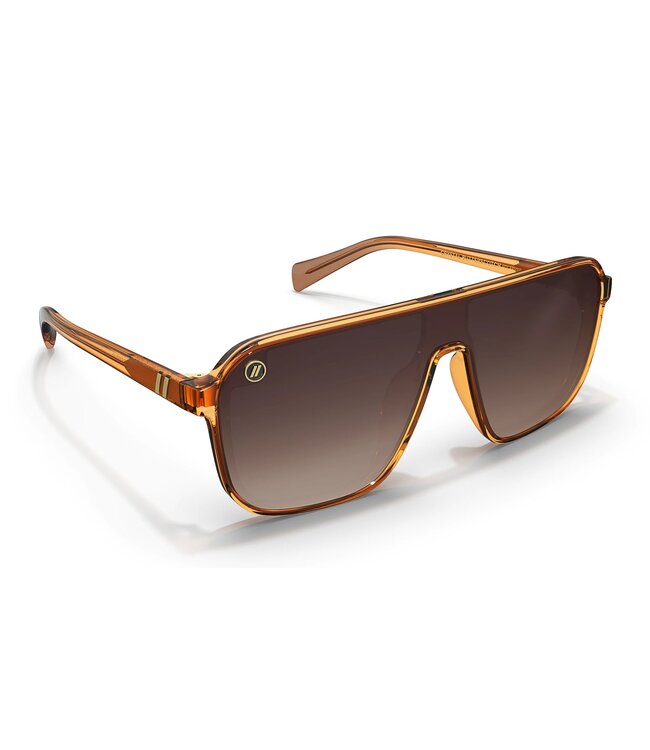 BLENDERS MEISTER X2 SUNGLASSES CRYSTAL BUTTERSCOTH w/  AMBER POLARIZED
