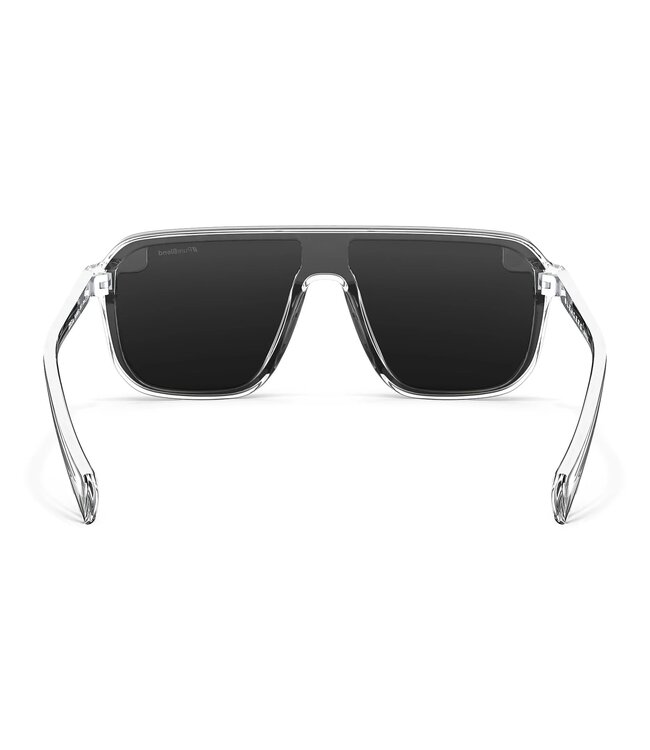 BLENDERS MEISTER X2 SUNGLASSES CRYSTAL CLEAR w/  SILVER POLARIZED MIRROR