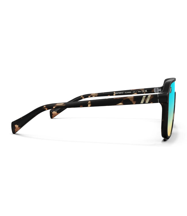 BLENDERS MEISTER X2 SUNGLASSES NIGHT SPOT w/ BLUE YELLOW POLARIZED MIRROR