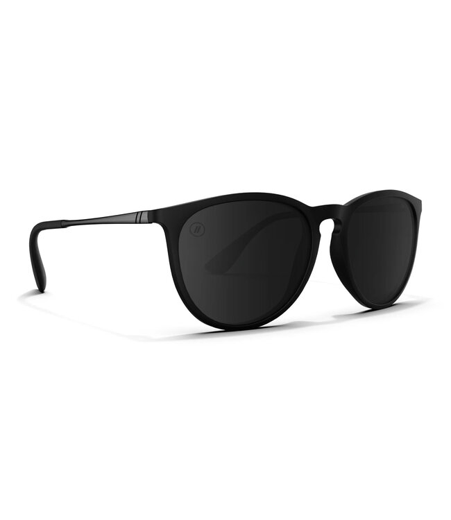 BLENDERS NORTH PARK SUNGLASSES MATTE BLACK w/ SMOKE POLAR