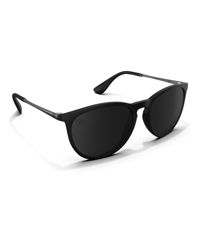 BLENDERS NORTH PARK SUNGLASSES MATTE BLACK w/ SMOKE POLAR
