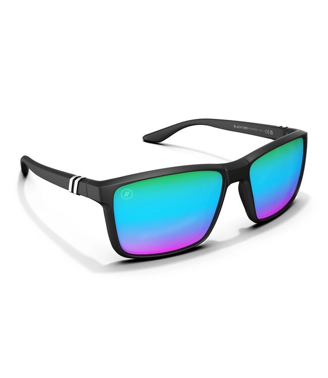 BLENDERS MESA SUNGLASSES MATTE BLACK w/ CRYSTAL ORB POLARIZED