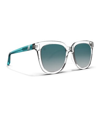 BLENDERS BLENDERS GROVE S SUNGLASSES TROPICAL CLEAR w/ TEAL POLARIZED