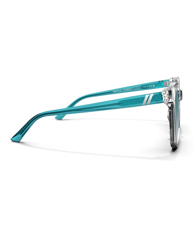 BLENDERS GROVE S SUNGLASSES TROPICAL CLEAR w/ TEAL POLARIZED