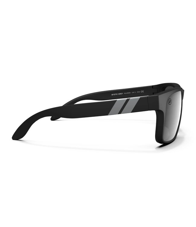 BLENDERS CANYON MYSTIC GREY MATTE BLACK SUNGLASSES w/ SILVER POLARIZED MIRROR