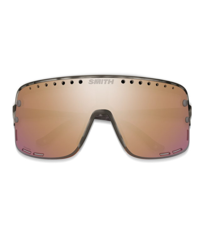 SMITH ULTRALITE MATTE SALT HAZE SUNGLASSES w/CHROMAPOP ROSE GOLD MIRROR