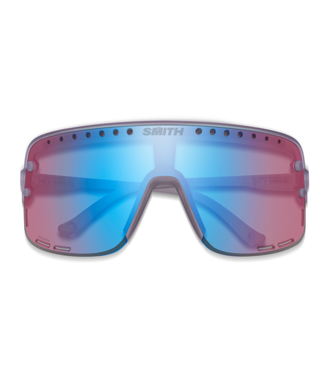 SMITH ULTRALITE MATTE METEORITE SUNGLASSES w/CHROMAPOP LL ROSE BLUE MIRROR