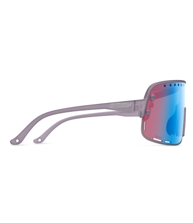 SMITH ULTRALITE MATTE METEORITE SUNGLASSES w/CHROMAPOP LL ROSE BLUE MIRROR