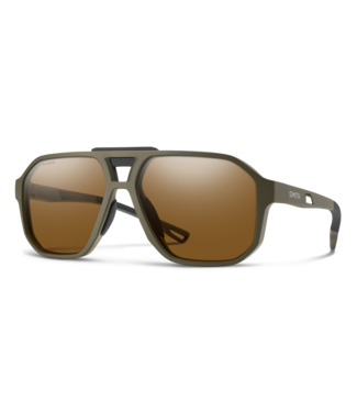 SMITH SMITH TRUSS MATTE OLIVE OIL SUNGLASSES w/ CHROMAPOP POLAR BROWN