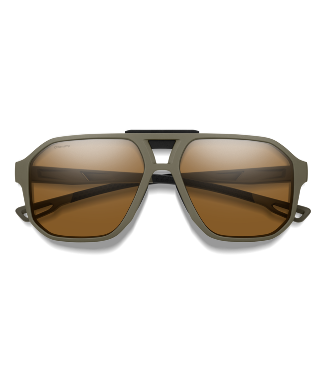 SMITH TRUSS MATTE OLIVE OIL SUNGLASSES w/ CHROMAPOP POLAR BROWN