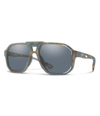SMITH SMITH TRUSS MATTE FLINT TORT SUNGLASSES w/ CHROMAPOP SLATE