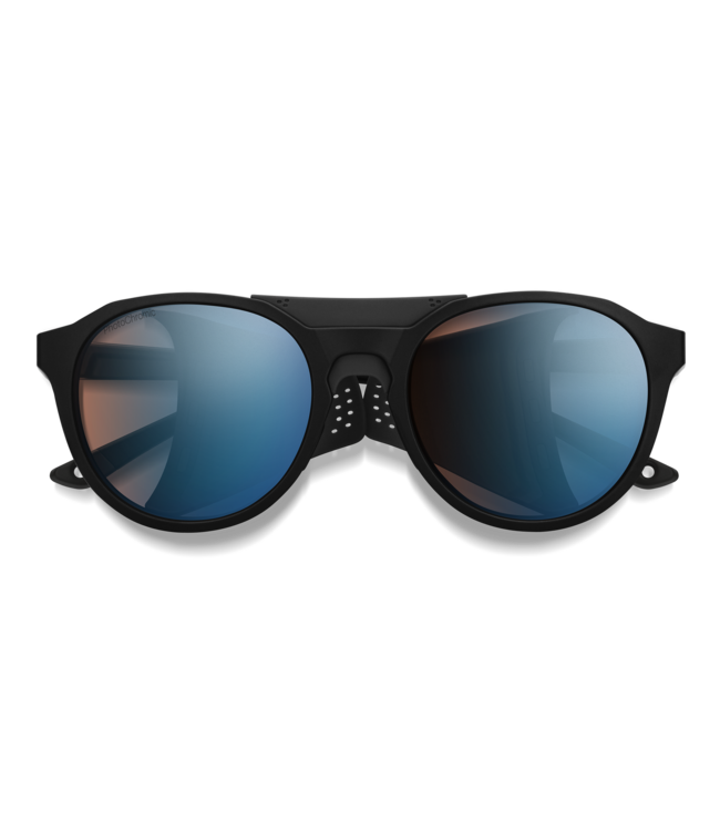 SMITH VENTURE MATTE BLACK SUNGLASSES w/CHROMAPOP GLACIER COPPER BLUE PHOTOCHROMATIC MIRROR