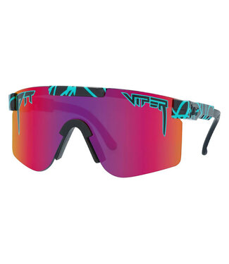 PIT VIPER PIT VIPER THE VOLTAGE THE ORIGINAL WIDE SUNGLASSES w/ PINK PURPLE HDPV POLARIZED