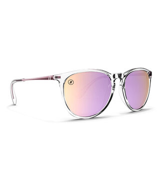 BLENDERS BLENDERS NORTH PARK ASPEN ROSE GLOSSY CRYSTAL CLEAR SUNGLASSES w/POLARIZED ROSE GOLD