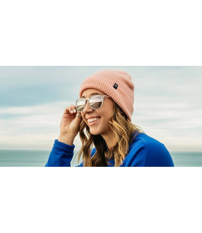 BLENDERS NORTH PARK ASPEN ROSE GLOSSY CRYSTAL CLEAR SUNGLASSES w/POLARIZED ROSE GOLD