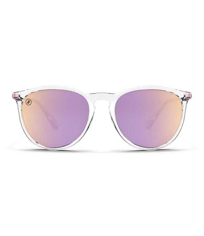 BLENDERS NORTH PARK ASPEN ROSE GLOSSY CRYSTAL CLEAR SUNGLASSES w/POLARIZED ROSE GOLD