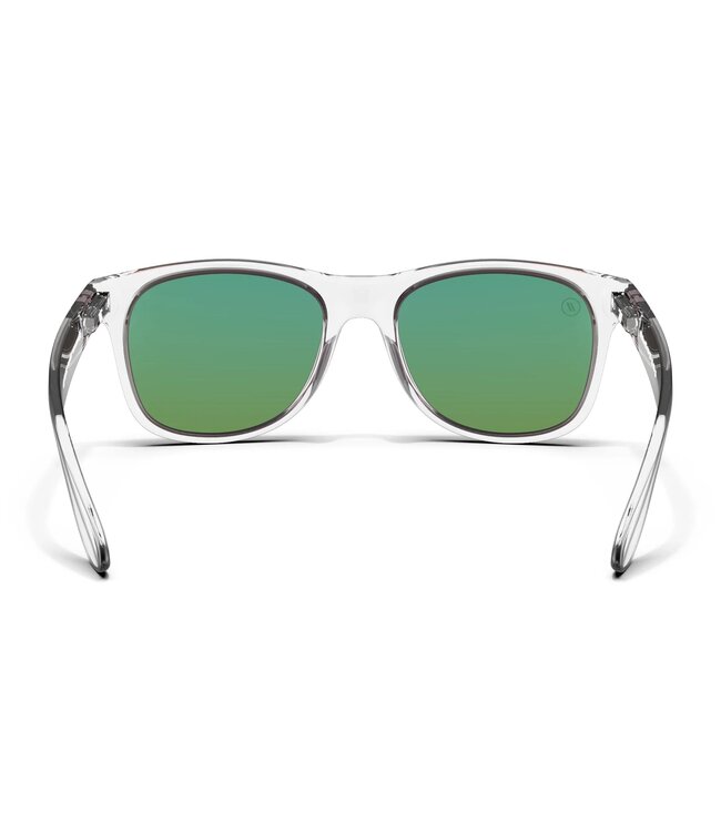 BLENDERS M-CLASS X2 ICE PALACE CRYSTAL CLEAR SUNGLASSES w/ ROSE GOLD POLARIZED MIRROR