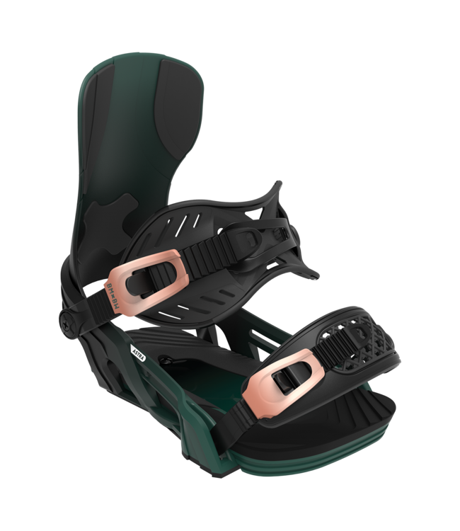 BENT METAL WOMENS ASTRA SNOWBOARD BINDINGS BLACK GREEN 2027