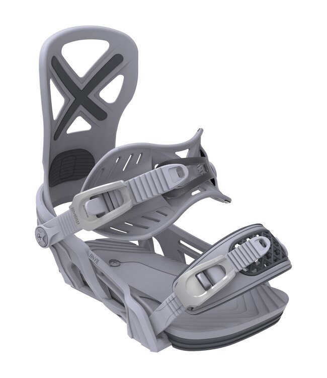 BENT METAL MENS ANVIL SNOWBOARD BINDINGS GREY 2027