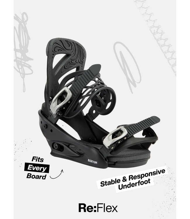 BURTON WOMENS SCRIBE SNOWBOARD BINDINGS BLACK 2027