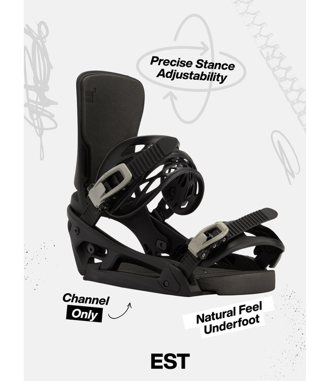 BURTON WOMENS LEXA EST SNOWBOARD BINDINGS BLACK 2027