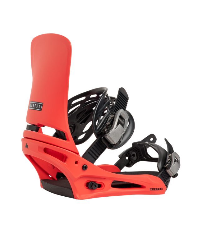 BURTON MENS CARTEL SNOWBOARD BINDINGS HOT TAMALE 2027