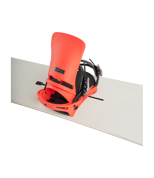 BURTON MENS CARTEL SNOWBOARD BINDINGS HOT TAMALE 2027