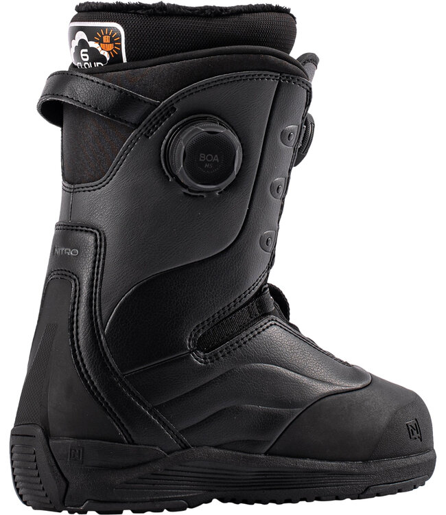 NITRO WOMENS CROWN BOA SNOWBOARD BOOT BLACK 2027