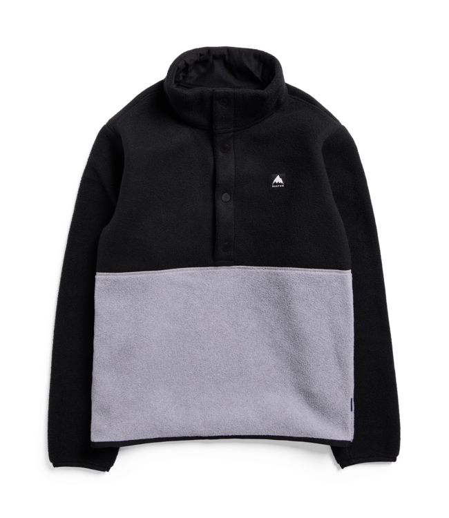 BURTON KIDS CINDER PULLOVER CREW TRUE BLACK GREY HEATHER 2027