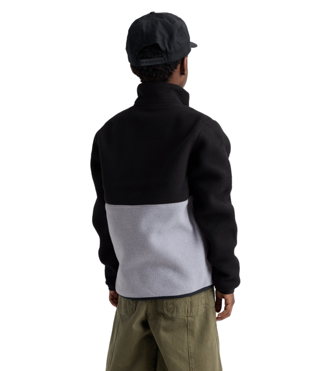 BURTON KIDS CINDER PULLOVER CREW TRUE BLACK GREY HEATHER 2027