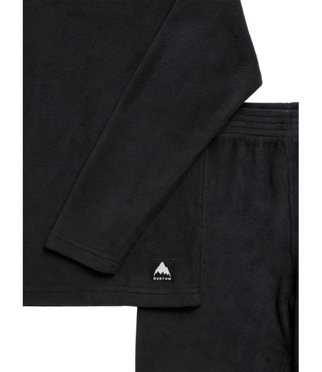BURTON TODDLER HEAVYWEIGHT BASE LAYER FLEECE SET TRUE BLACK 2027