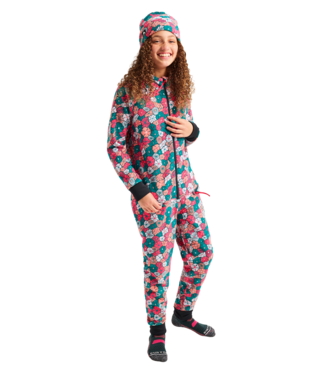 BURTON BURTON KIDS T FLEECE ONE PIECE BASE LAYER POP FLORAL 2027