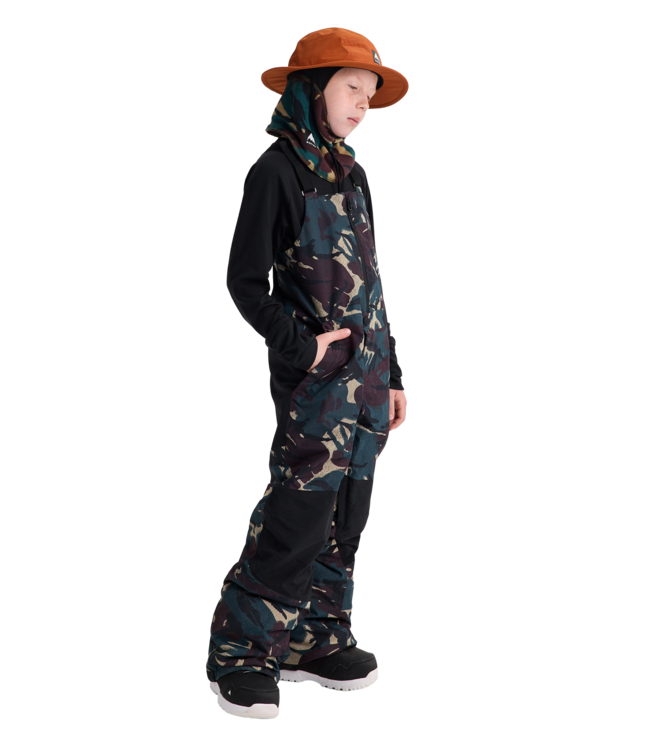 BURTON KIDS SKYLAR BIB PANTS SEERSUCKER CAMO 2027