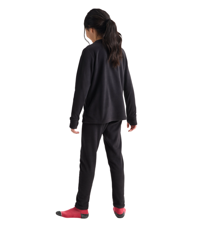 BURTON KIDS HEAVYWEIGHT BASE LAYER FLEECE SET TRUE BLACK 2027
