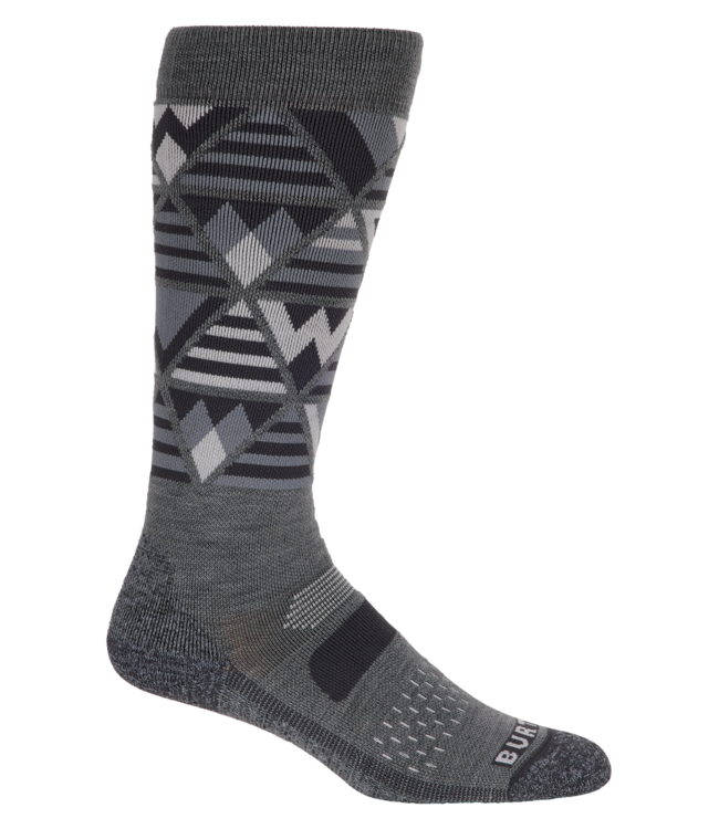 BURTON WOMENS PERFORMANCE MIDWEIGHT SNOW SOCKS GRAY HEATHER 2027