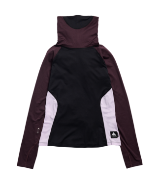 BURTON BURTON WOMENS SYNTHETIC MIDWEIGHT BASE LAYER LONG NECK TRUE BLACK BEAR HUG BROWN 2027