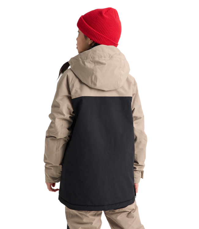 BURTON KIDS FROSTNER ANORAK JACKET SUMMIT TAUPE TRUE BLACK 2027