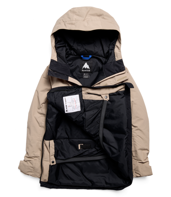 BURTON KIDS FROSTNER ANORAK JACKET SUMMIT TAUPE TRUE BLACK 2027