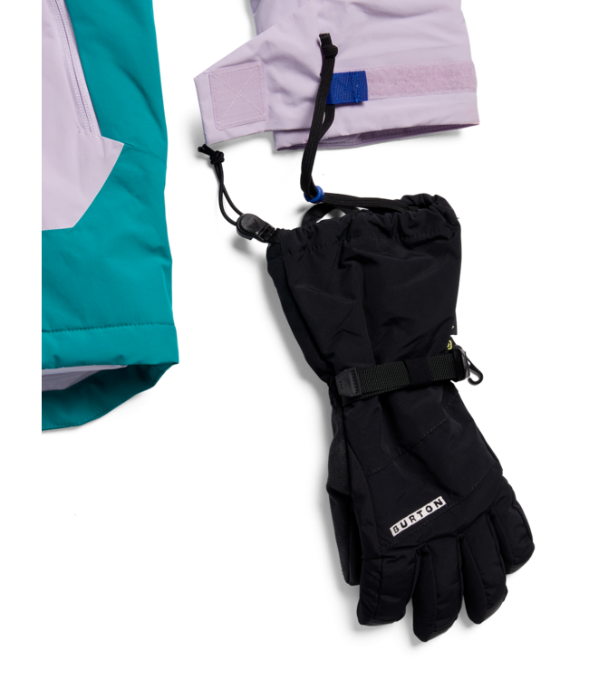 BURTON KIDS FROSTNER ANORAK JACKET MOONDUST PURPLE PACIFIC TEAL 2027