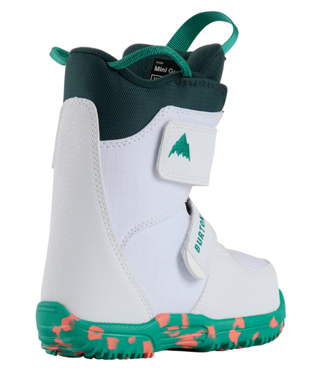 BURTON KIDS MINI GROM SNOWBOARD BOOTS WHITE 2027